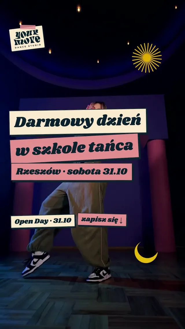 OPEN DAY w Your Move Dance Studio w Rzeszowie — darmowe zajęcia 31 października